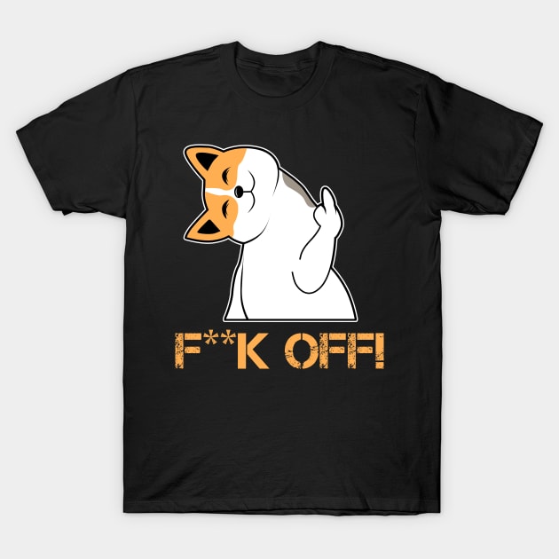 Cat Middle Finger Cat Middle Finger Gift TShirt TeePublic